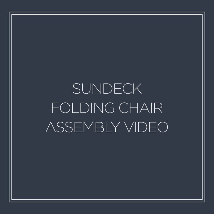 Sundeck Folding Director's Lounge Chair – Summit Furniture